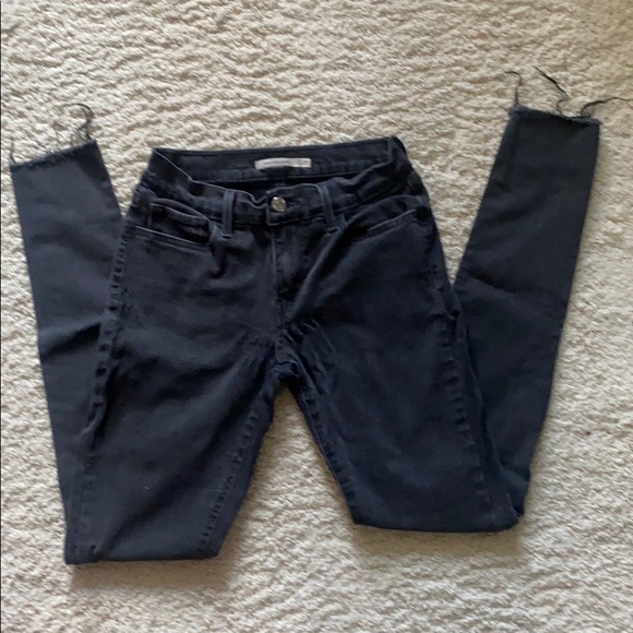 Levi's Women's Skinny Jeans - Black - Picture 1 of 4
